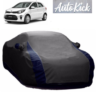 AutoKick Car Cover For Kia Picanto (With Mirror Pockets)(Grey)