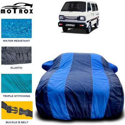 MoTRoX Car Cover For Maruti Suzuki Omni (With Mirror Pockets)(Blue)