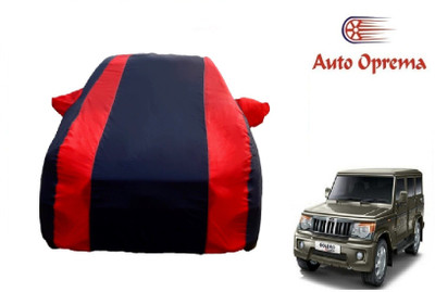 Auto Oprema Car Cover For Mahindra Bolero (With Mirror Pockets)(Blue, Red)