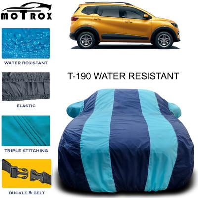 MoTRoX Car Cover For Renault Triber (With Mirror Pockets)(Blue)