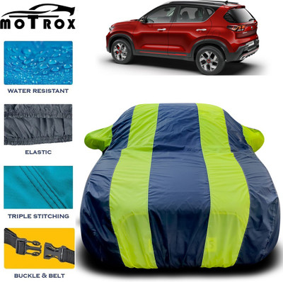 MoTRoX Car Cover For Kia Sonet (With Mirror Pockets)(Green)