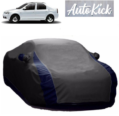AutoKick Car Cover For Mahindra Logan Edge (With Mirror Pockets)(Grey)