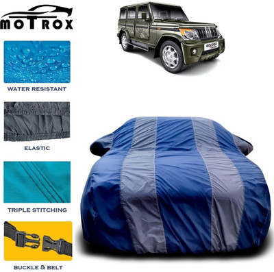 MoTRoX Car Cover For Mahindra Bolero (With Mirror Pockets)(Grey)