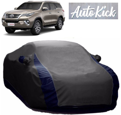 AutoKick Car Cover For Toyota New Fortuner (With Mirror Pockets)(Grey)
