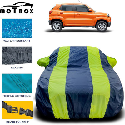 MoTRoX Car Cover For Maruti Suzuki S-Presso (With Mirror Pockets)(Green)