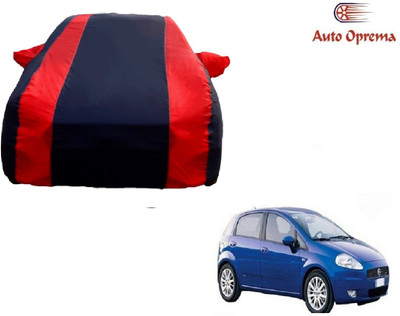 Auto Oprema Car Cover For Fiat Grande Punto (With Mirror Pockets)(Blue, Red)