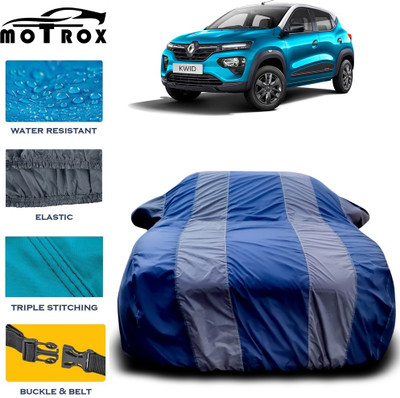 MoTRoX Car Cover For Renault Kwid (With Mirror Pockets)(Grey)