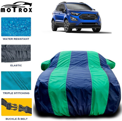 MoTRoX Car Cover For Ford Ecosport (With Mirror Pockets)(Green)