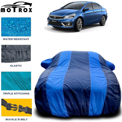 MoTRoX Car Cover For Maruti Suzuki Ciaz (With Mirror Pockets)(Blue)