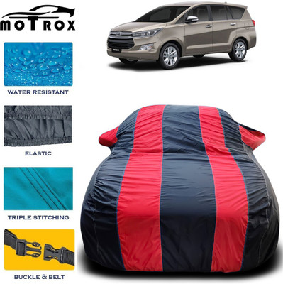 MoTRoX Car Cover For Toyota Innova (With Mirror Pockets)(Red)