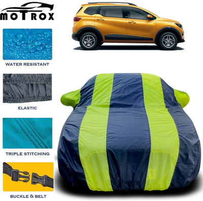 MoTRoX Car Cover For Renault Triber (With Mirror Pockets)(Green)