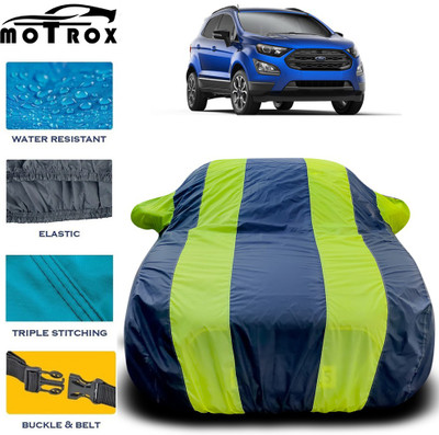MoTRoX Car Cover For Ford Ecosport (With Mirror Pockets)(Green)