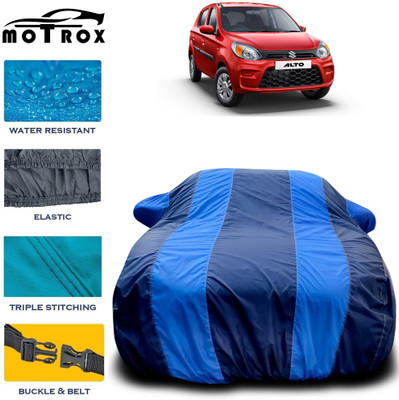 MoTRoX Car Cover For Maruti Suzuki Alto 800 (With Mirror Pockets)(Blue)