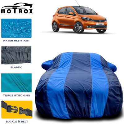MoTRoX Car Cover For Tata Tiago (With Mirror Pockets)(Blue)