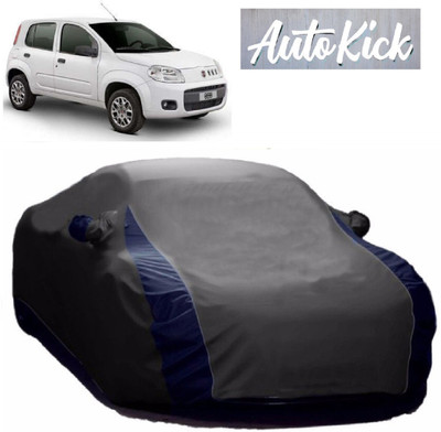 AutoKick Car Cover For Fiat Uno (With Mirror Pockets)(Grey)