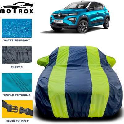 MoTRoX Car Cover For Renault Kwid (With Mirror Pockets)(Green)