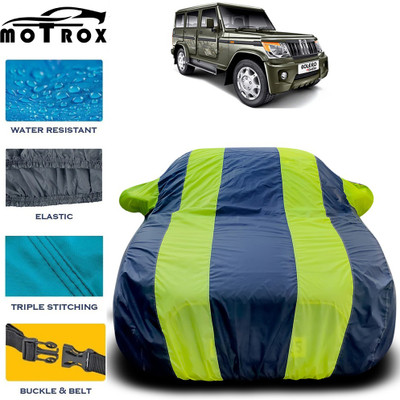 MoTRoX Car Cover For Mahindra Bolero (With Mirror Pockets)(Green)