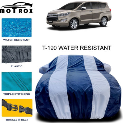 MoTRoX Car Cover For Toyota Innova (With Mirror Pockets)(White)