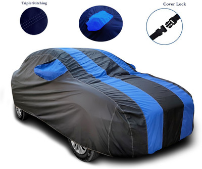 MoTRoX Car Cover For Mercedes Benz S-Class (With Mirror Pockets)(Black, Blue)