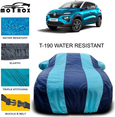 MoTRoX Car Cover For Renault Kwid (With Mirror Pockets)(Blue)