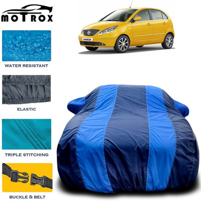 MoTRoX Car Cover For Tata Indica Vista (With Mirror Pockets)(Blue)