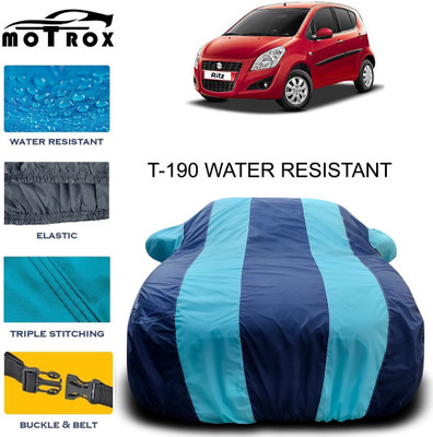 MoTRoX Car Cover For Maruti Suzuki Ritz (With Mirror Pockets)(Blue)