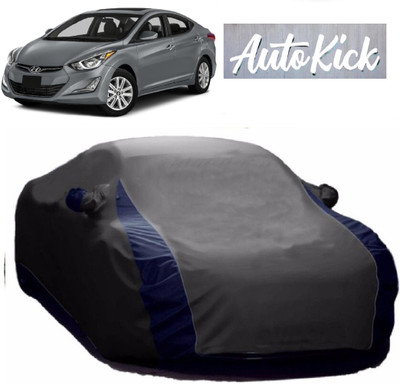 AutoKick Car Cover For Hyundai Elantra (With Mirror Pockets)(Grey)