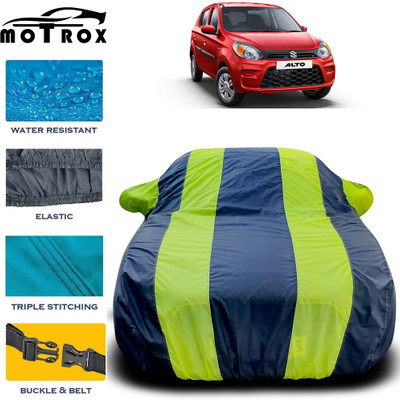 MoTRoX Car Cover For Maruti Suzuki Alto 800 (With Mirror Pockets)(Green)