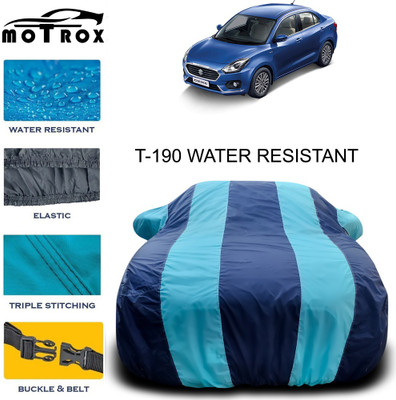 MoTRoX Car Cover For Maruti Suzuki Swift Dzire (With Mirror Pockets)(Blue)