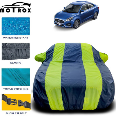 MoTRoX Car Cover For Maruti Suzuki Swift Dzire (With Mirror Pockets)(Green)