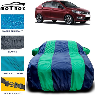 MoTRoX Car Cover For Tata Tigor (With Mirror Pockets)(Green)