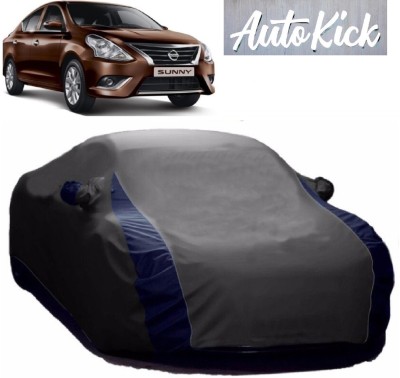 AutoKick Car Cover For Nissan Sunny (With Mirror Pockets)(Grey)