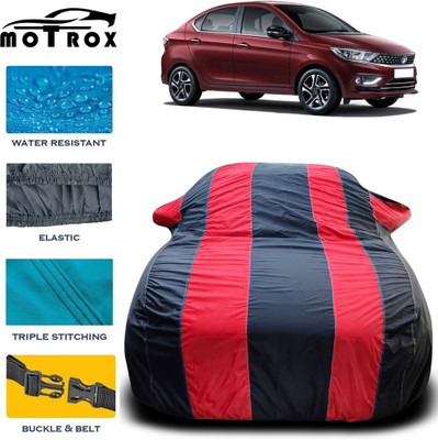 MoTRoX Car Cover For Tata Tigor (With Mirror Pockets)(Red)
