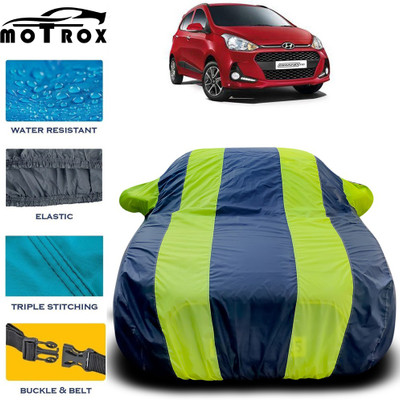 MoTRoX Car Cover For Hyundai Grand i10 (With Mirror Pockets)(Green)