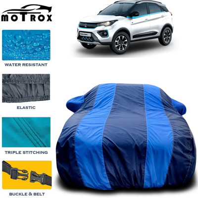 MoTRoX Car Cover For Tata Nexon (With Mirror Pockets)(Blue)