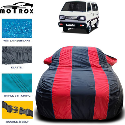 MoTRoX Car Cover For Maruti Suzuki Omni (With Mirror Pockets)(Red)