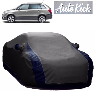 AutoKick Car Cover For Skoda Fabia Scout (With Mirror Pockets)(Grey)