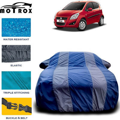 MoTRoX Car Cover For Maruti Suzuki Ritz (With Mirror Pockets)(Grey)