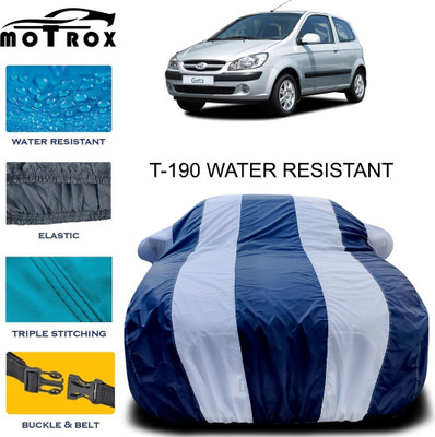 MoTRoX Car Cover For Hyundai Getz (With Mirror Pockets)(White)