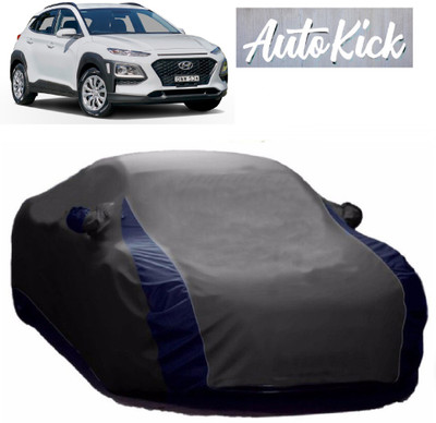 AutoKick Car Cover For Hyundai Kona (With Mirror Pockets)(Grey)