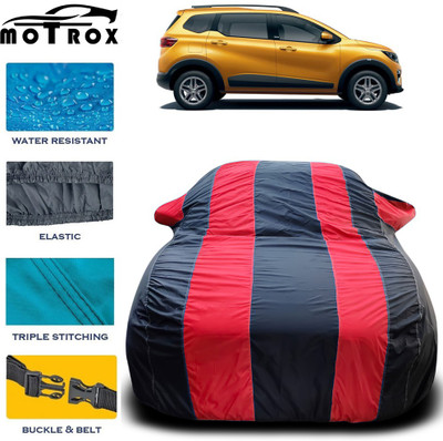 MoTRoX Car Cover For Renault Triber (With Mirror Pockets)(Red)
