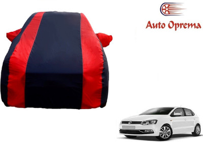 Auto Oprema Car Cover For Volkswagen Polo Equisite (With Mirror Pockets)(Blue, Red)