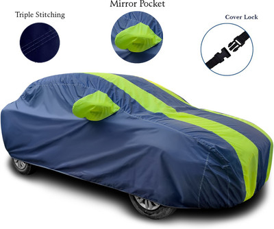MoTRoX Car Cover For Mahindra Marazzo (With Mirror Pockets)(Green, Blue)