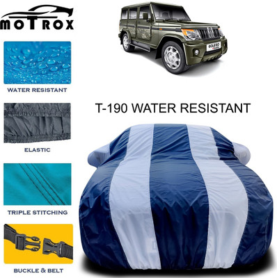 MoTRoX Car Cover For Mahindra Bolero (With Mirror Pockets)(White)