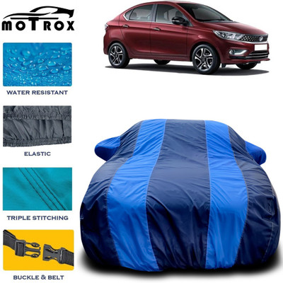 MoTRoX Car Cover For Tata Tigor (With Mirror Pockets)(Blue)