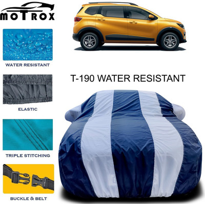 MoTRoX Car Cover For Renault Triber (With Mirror Pockets)(White)