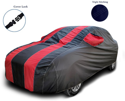 MoTRoX Car Cover For Nissan Terrano (With Mirror Pockets)(Red, Black)
