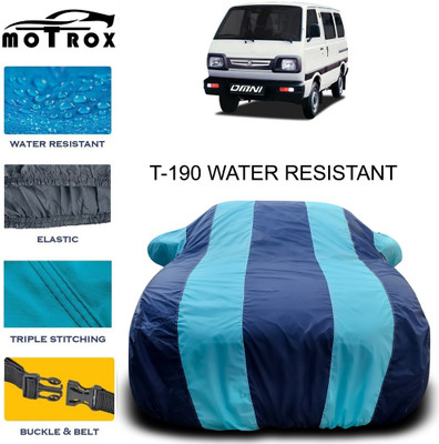 MoTRoX Car Cover For Maruti Suzuki Omni (With Mirror Pockets)(Blue, Green)