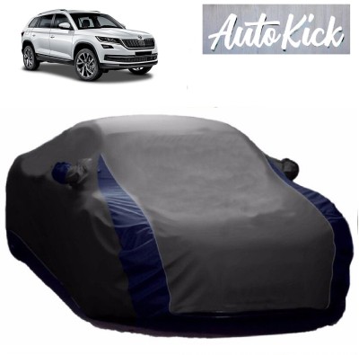 AutoKick Car Cover For Skoda Kodiaq (With Mirror Pockets)(Grey)