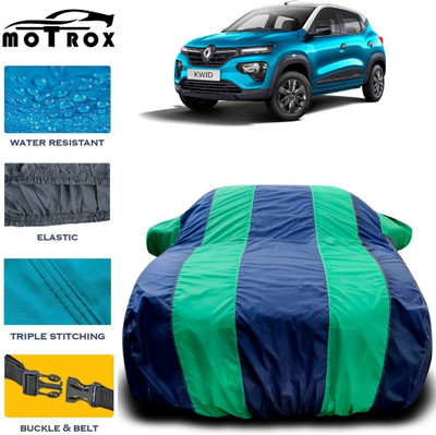MoTRoX Car Cover For Renault Kwid (With Mirror Pockets)(Green)